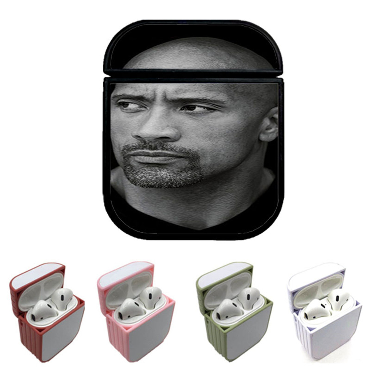 Dwayne The Rock Johnson Custom airpods case Coverszy